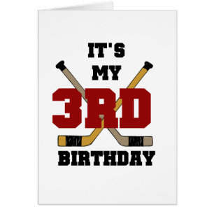 Hockey 3ème anniversaire Tshirts et cadeaux