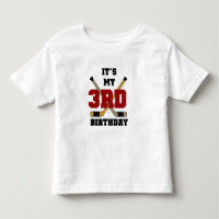Hockey 3rd Birthday Tshirts and Gifts