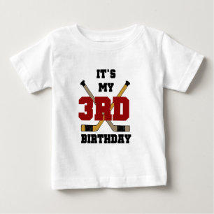 Hockey 3rd Birthday Tshirts and Gifts