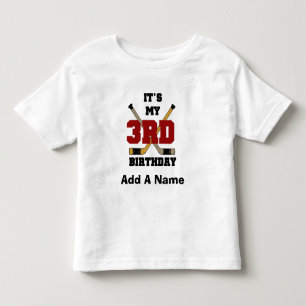 Hockey 3rd Birthday Tshirts and Gifts
