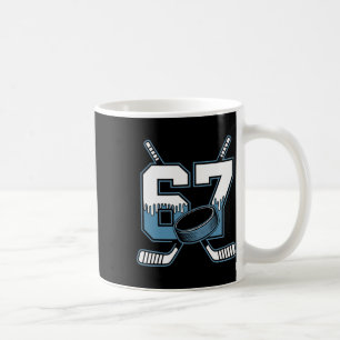 Hockey 67 Six Seven Alpha Slang 6 7 Meme Kids Teac Coffee Mug
