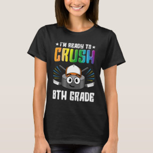 Hockey 8th Grade Back To School Boys Kids Girls Te T-Shirt