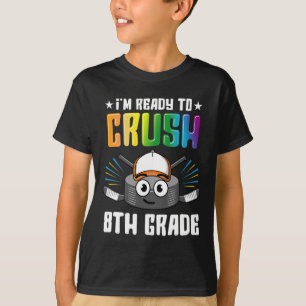 Hockey 8th Grade Back To School Boys Kids Girls Te T-Shirt