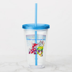 hockey acrylic tumbler