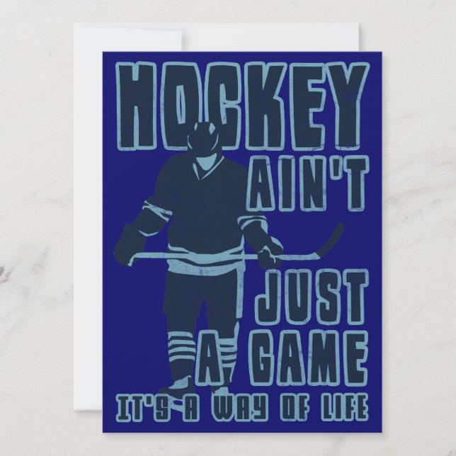 Hockey Ain't Just A Game Invitations (Front)