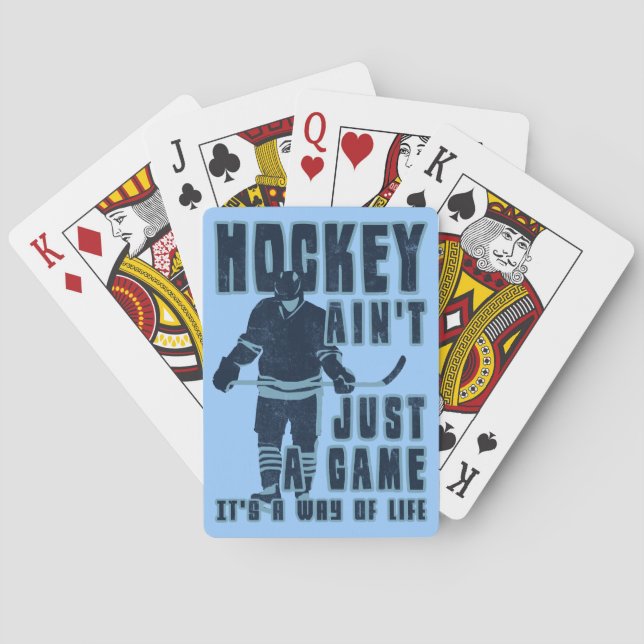 Hockey Ain't Just A Game Playing Cards (Back)