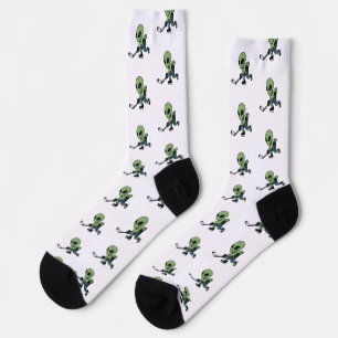 Hockey Alien Socks