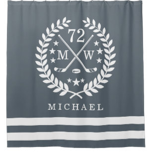 Hockey ALL-STAR Custom Initials   Name Slate Grey