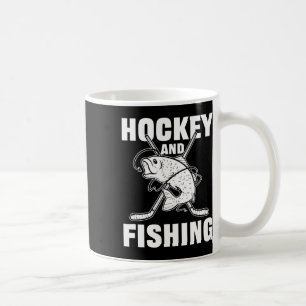 Hockey And Fishing Ice Hockey Fish Hunting Coffee Mug