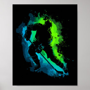 Hockey And Ice Hockey Graphic Men, Boys, Teen Boys Poster