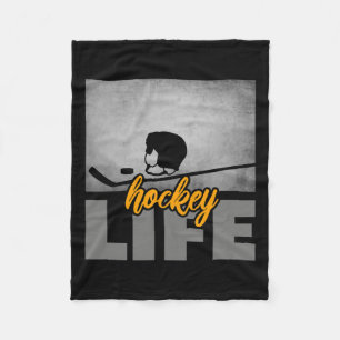 Hockey Apparel - Hockey 21  Fleece Blanket