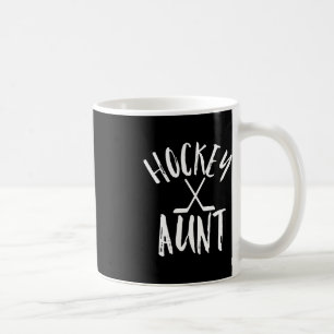 Hockey Aunt Sports Fan  Cheer Vintage Gift  Coffee Mug