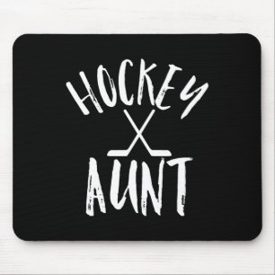 Hockey Aunt Sports Fan  Cheer Vintage Gift  Mouse Pad