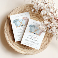 Hockey baby shower, hockey gender reveal