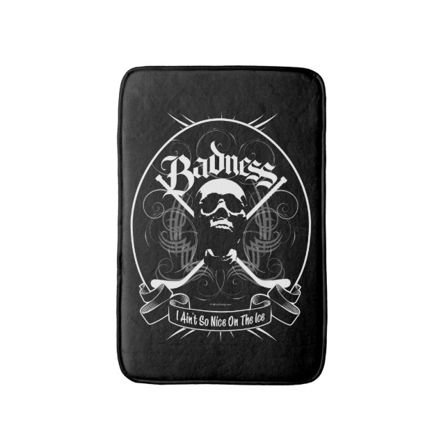 Hockey Badness Bath Mat (Front Vertical)