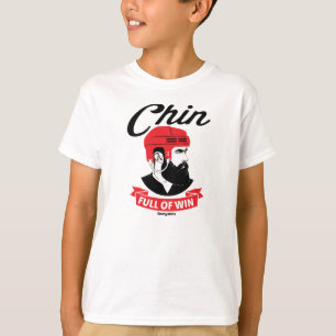 Hockey Beard Chin Full of Win Youth T-Shirt