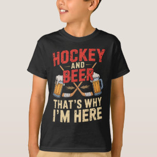 Hockey Beer For Men Funny Gift Idea T-Shirt