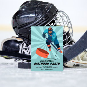 Hockey Birthday Invitation