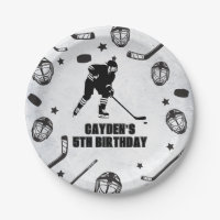 Hockey black and White Birthday