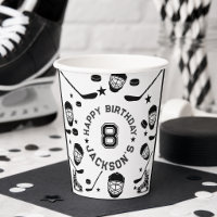 Hockey black and White Themed Kids Birthday Party