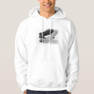 Hockey Black Skates Personalized Hoodie