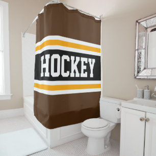 HOCKEY Bold Athletic Brown Black Yellow Stripes