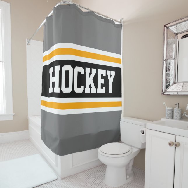 HOCKEY Bold Athletic Grey Black Yellow Stripes (In Situ)