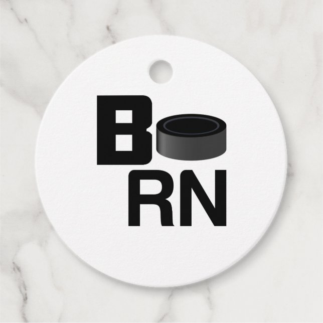 HOCKEY BORN FAVOUR TAGS (Front)