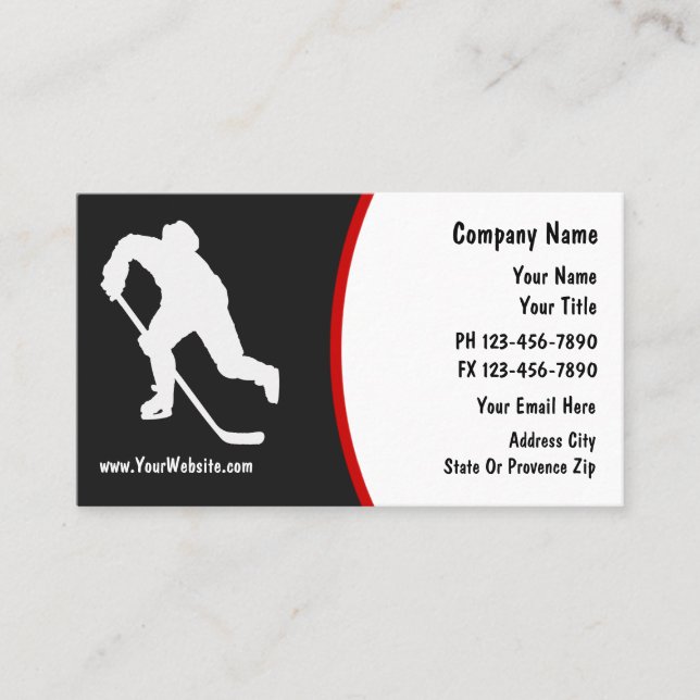 Hockey Business Cards (Front)