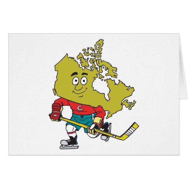 Hockey canadien drôle (Devant horizontal)