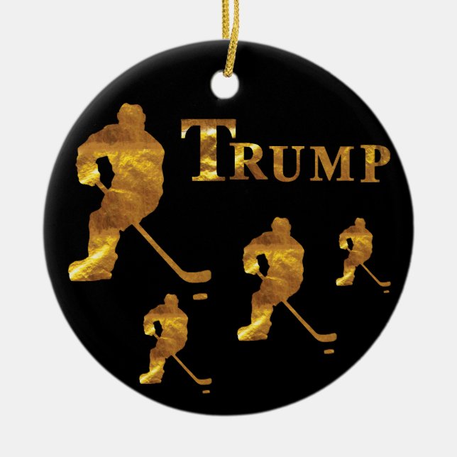 Hockey      ceramic ornament (Front)