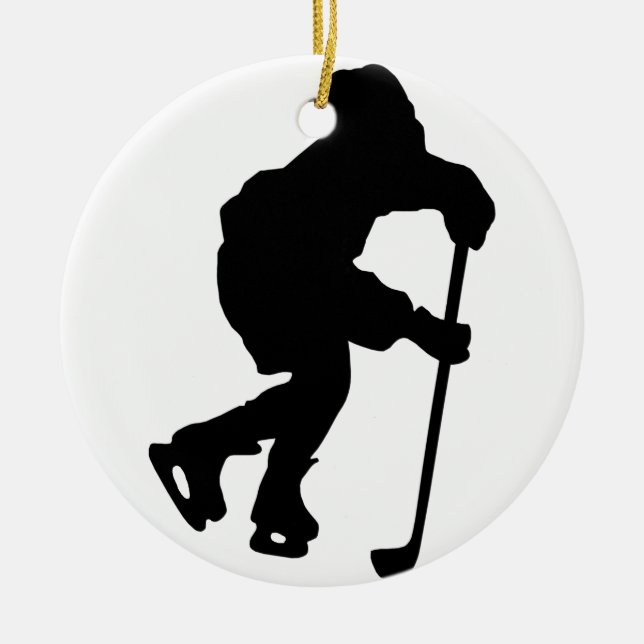 Hockey Ceramic Ornament (Front)