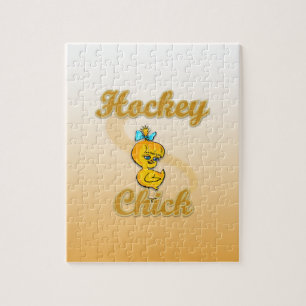 Hockey Chick Jigsaw Puzzle