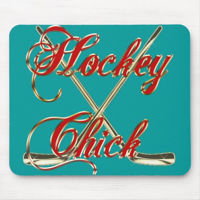 Hockey Chick Mousepad (Front)