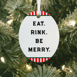 Hockey Christmas Collectable Metal Ornament