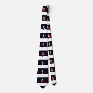 Hockey Christmas Holiday Tie