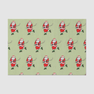 Hockey Christmas Holiday Tissue Paper