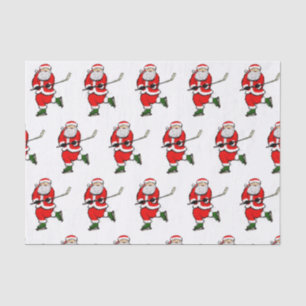 Hockey Christmas Holiday Tissue Paper