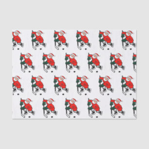 Hockey Christmas Tissue Paper