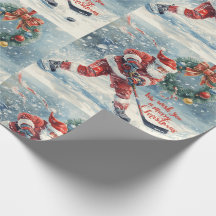 Hockey Christmas with Santa Claus