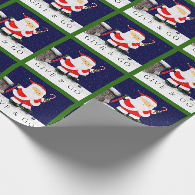 Hockey Christmas Wrapping Paper (Corner)