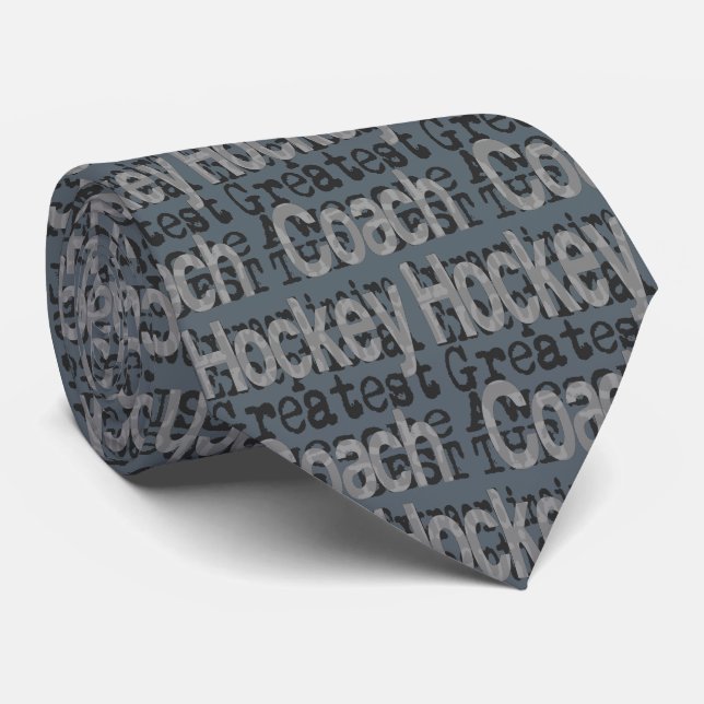 Hockey Coach Extraordinaire Tie (Rolled)
