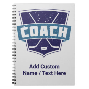 Hockey Coach Ice Hocke Trainer Notebook