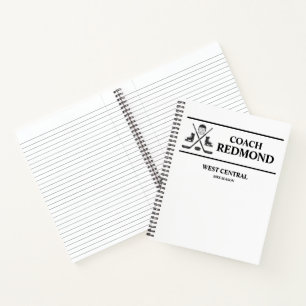 Hockey Coach Spiral Notebook