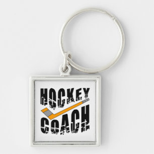 Hockey Coach Stick Keychain