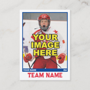 Hockey Collectable Trading Card Blue