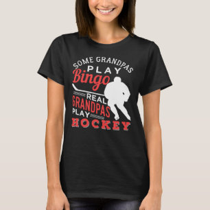 Hockey Cool Hockey Playing Grandpa 367 player T-Shirt