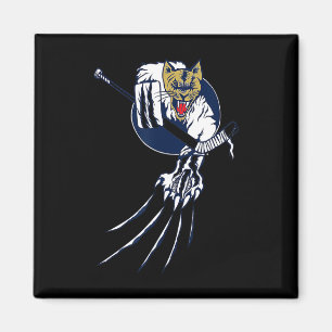 Hockey Cougar Lion Cat Ice Beast Goalie Logo Men W Magnet