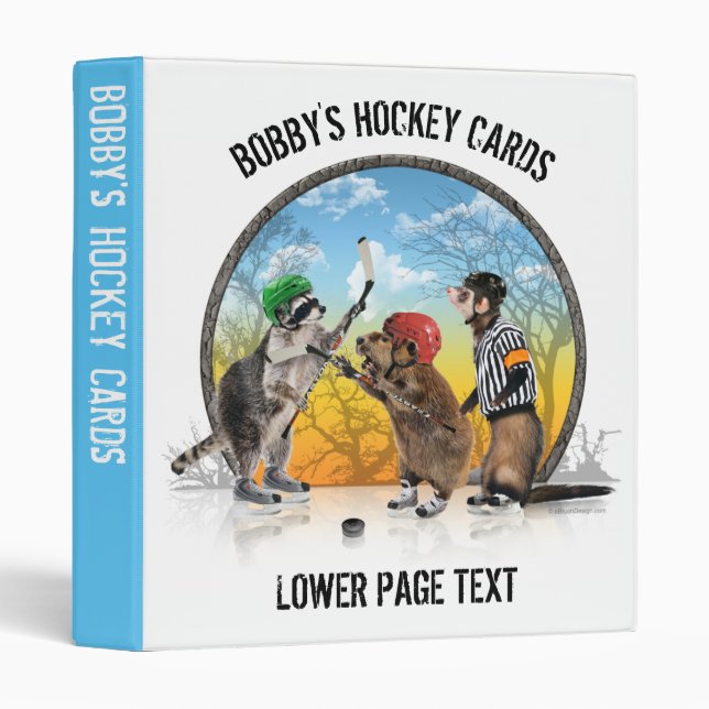 Hockey Critter Classic Avery Binder (Front/Spine)
