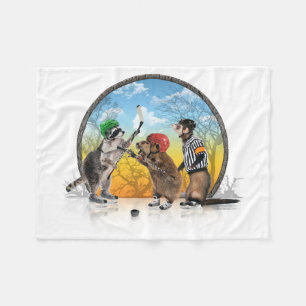 Hockey Critter Classic Fleece Blanket